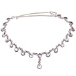 Necklace Sterling Silver Amethyst Gemstone Jewelry 15 inches
