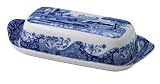 Spode Blue Italian 8-by-4-by-2-Inches Butter Dish and Cover