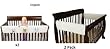 Leachco Easy Teether XL Organic- 2 Pack and Easy Teether XL Side Rail Cover Organic 2 Pack with Bonus Dainty Baby Reusable Bag