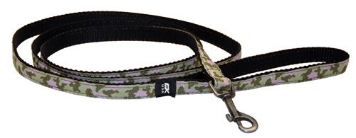 EK Ekcessories 10751C-D71-AM Designer Lit'l Yapper 6' Pink/Green Camo Dog Leash