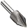 Alvord Polk 179-0 High-Speed Steel Center Reamer, 60 Degree Angle, 3-Flute, Uncoated (Bright)