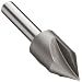 Alvord Polk 179-0 High-Speed Steel Center Reamer, 60 Degree Angle, 3-Flute, Uncoated (Bright)