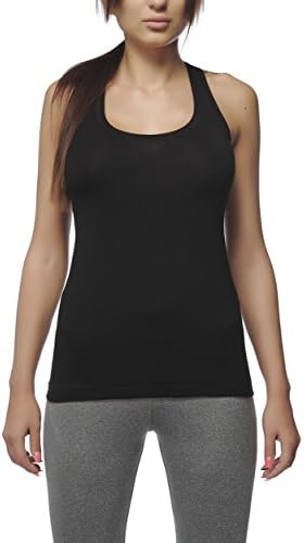 Racer Back Yoga Tank Top XS Black