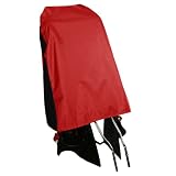 Sportlicher Regenschutz f�r Fahrradkindersitz - CityFrog Comfort - Tomatenrot/Tiefschwarzvon "MadeForRain"