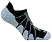 Sox Italy No Show Ghost Socks - Silver Drystat Plantar Support Performance Socks - Black, Medium - SS6011