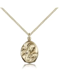Gold Filled Madonna & Child Pendant