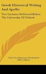Greek Historical Writing and Apollo:...