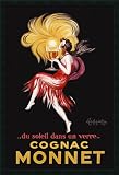 Cognac Monnet (ca. 1927) Framed Posterz by Leonetto Cappiello,25.7 x 37.7 Framed