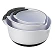 OXO Plastic 3-pc. Mixing Bowl Set - White