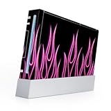 Nintendo Wii Skin plus one nunchuck skin-Pink Neon Flames