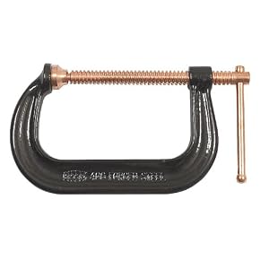 Bessey CDF406C 6-Inch x 3-5 8-Inch Copper Spindle Drop Forged C Clamp by Bessey