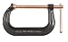 Bessey CDF406C 6-Inch x 3-5/8-Inch Copper Spindle Drop Forged C Clamp