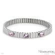 NOMINATION ITALY Made in Italy Wonderful Three-stone Bracelet With Genuine Crystals Well Made in Stainless steel. Total item weight 13.5g Length 7in