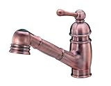 IMAGE OF Danze D457014AC Opulence Single-Handle Kitchen Faucet with Pull-Out Spout, Antique Copper