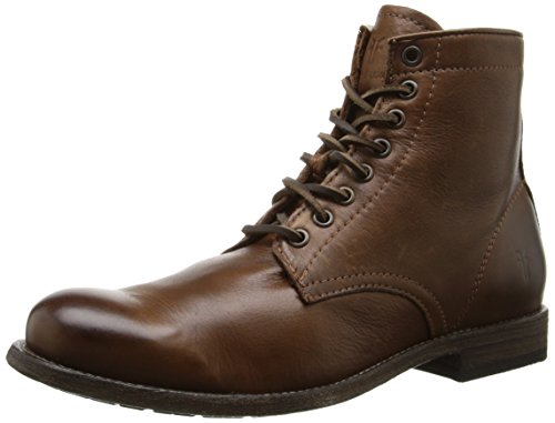 FRYE Men's Tyler Lace Up Combat Boot, Cognac, 11 M US