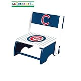 Product details for Guidecraft 11618 Chicago Cubs Flip-Up Step-Up