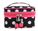Modella Mini Cosmetic Vanity Case Black And White Spotted 18 x 9 x 13 cm