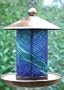 Echo Valley Fluted Blue Swirl Bird Feeder