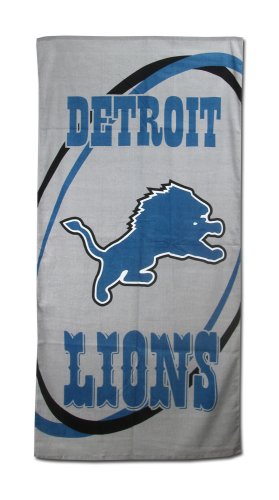 Detroit Lions Fiber Reactive Pool/Beach/Bath Towel (Team Color)