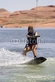 Wallmonkeys Peel and Stick Wall Decals - Girl Wakeboarding at Lake Powell - 36