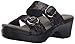 Dansko Women's Sophie Black Stained Glass Wedge Sandal