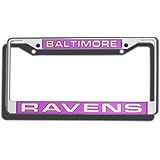 NFL Laser-Cut Chrome License Plate Frame