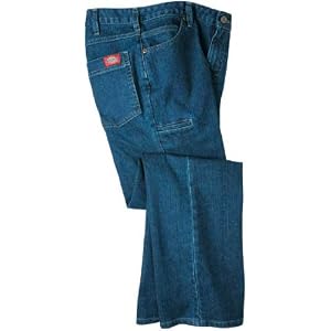 Dickies Women's Stretch 6 Pocket Jean Size:12 x Tall Color:Rinsed Dark Antique