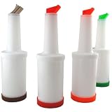 Flow-N-Stow Bar Fruit Juice Containers - 1 Qt.: Set of 4 -One Of Each Color