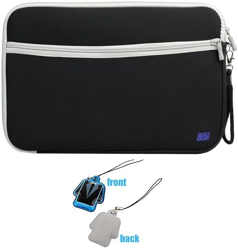 BIRUGEAR Neoprene Carrying Storage Protective Case for Microsoft 2015 Surface Pro 4 / Surface Pro 3 2014 New 12-inch Tablet with Cleaner