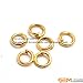 GEM-Inside Gold Color Plated Open Jump Rings for Jewelry Making Findings 50 Pcs 200-210Pcs 6mm