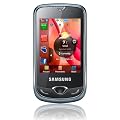 Samsung Corby 3G S3370 Smartphone (6,6 cm (2,6 Zoll) Display, Touchscreen, 1,3 Megapixel Kamera) chrome-silver