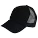 New Cotton 5 Panel Mesh Trucker Urban Skate Cap / Hat Black ** Medium / Large