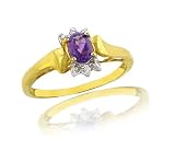 .45 ct. Amethyst and Diamond Ring