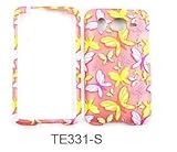 HTC DESIRE HD/INSPIRE 4G A9191 TRANSPARENT DESIGN BUTTERFLIES ON LIGHT PINK ....
