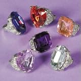 Large Gemstone Like Rings (2 dz)