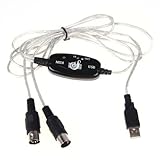 BestDealUSA New USB IN-OUT MIDI Interface Cable Converter PC to Music Keyboar...