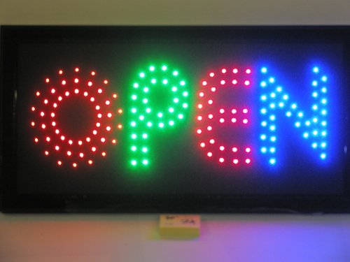 LED Neon Light Open Sign Animation On/off and Power On/Off two Switchs LED for Business J10