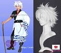 銀魂 坂田銀時 コスプレ ウィッグ ヘアネット付 フリーサイズ