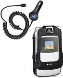 FosCombo Pack - Krusell Leather Case for Motorola Razr V3 V3m V3c V3i + Motorola Original Vehicle Power Charger SYN0847