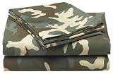 Tommy Hilfiger Garrison Camo 200-Thread-Count Cotton Full Sheet Set