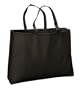 ECOnscious 100% Organic Cotton Large Twill Tote (Black)