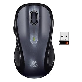 Logitech Wireless Mouse M510 - Mouse - laser - 5 button(s) - wireless - 2.4 GHz - USB wireless receiver - black