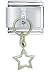 Jewelry : Open Star Italian Charms Bracelet Link