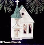 Nostalgic House & Shops Town Church 12th in Series 1995 Hallmark Ornament QX5159
