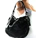 NEW AUTHENTIC COACH PARKER LEATHER HOBO SHOULDER BAG (Black/Silver)