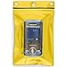 StoreSMART Sport - Zipper Passport Holder with Lanyard - Clear Plastic Front & Yellow Plastic Back - SPCR1596ZIPS-Y-1