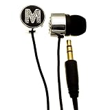 Nemo Digital NDF10176BK-M Crystal Letter M Earbud (Black)