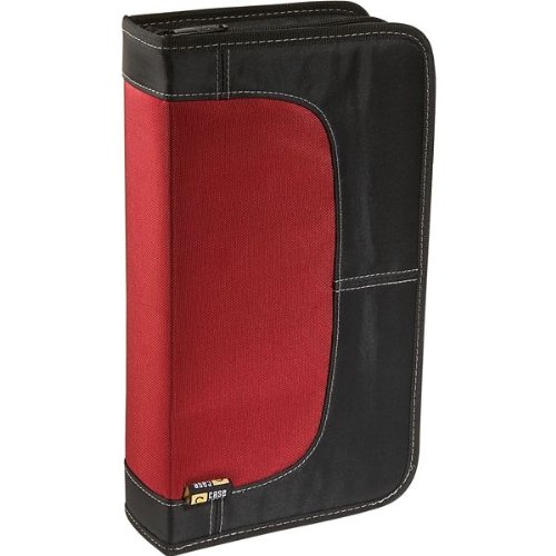 Electronics: Case Logic Nylon 72 Disc CD/DVD Wallet  Red  CDW64