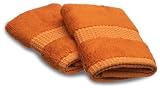 : Pinzon Bamboo Cotton 2-Pack Washcloths, Ginger