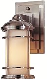 Lighthouse 1-light 11 Exterior Wall Light in Brushed Steel